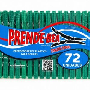 Prendedor plástico tradicional C/72